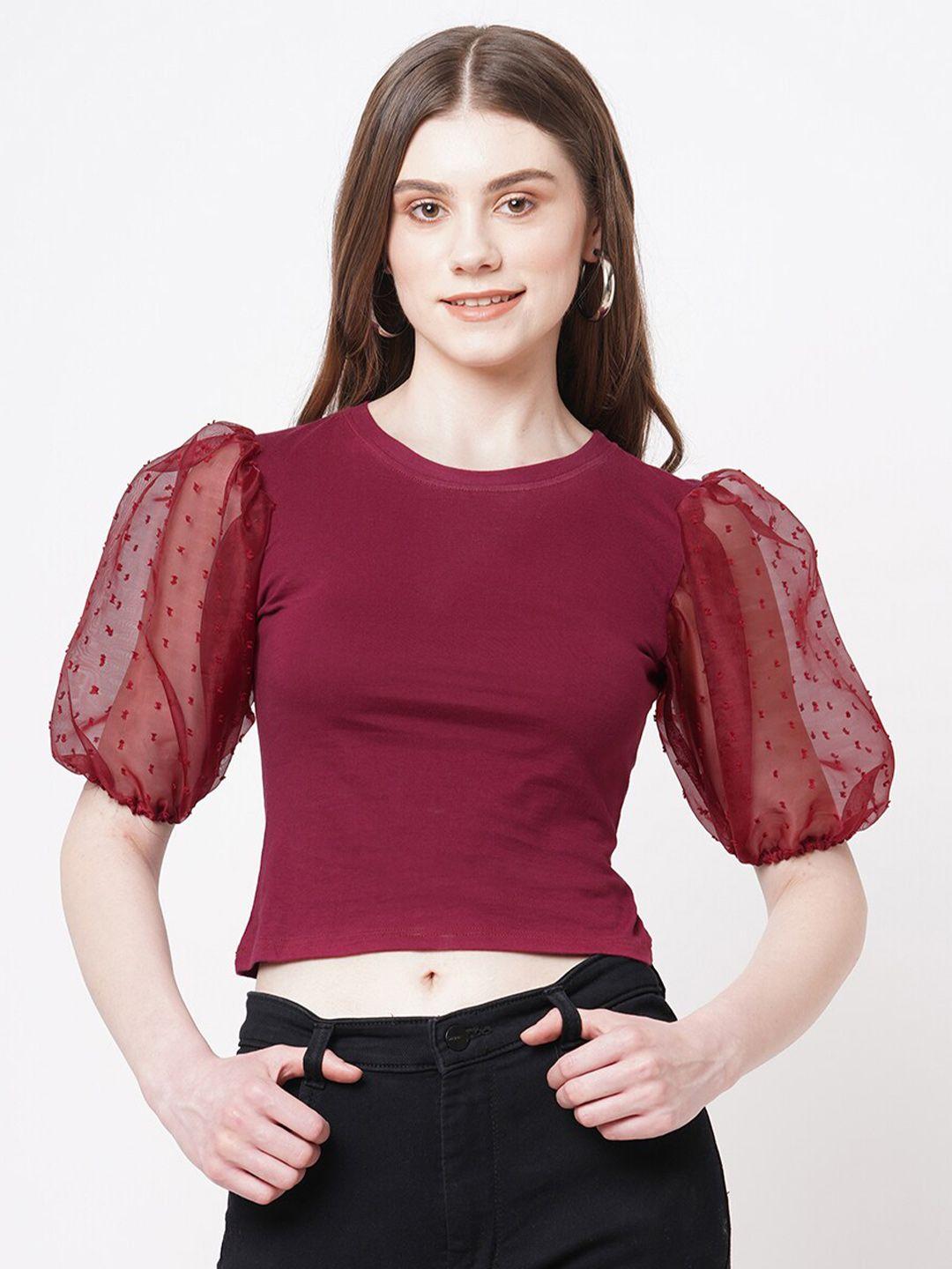 ashtag cotton regular crop top