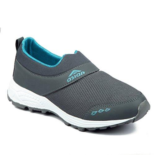 asian f-04 grey green running shoes,gym shoes,training shoes,walking shoes,sports shoes for men uk-9