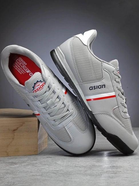 asian men's grey casual sneakers