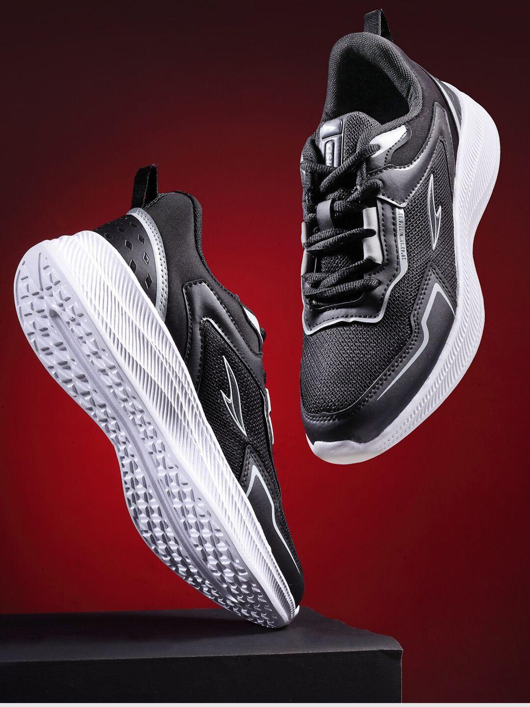 asian men black mesh running non-marking shoes