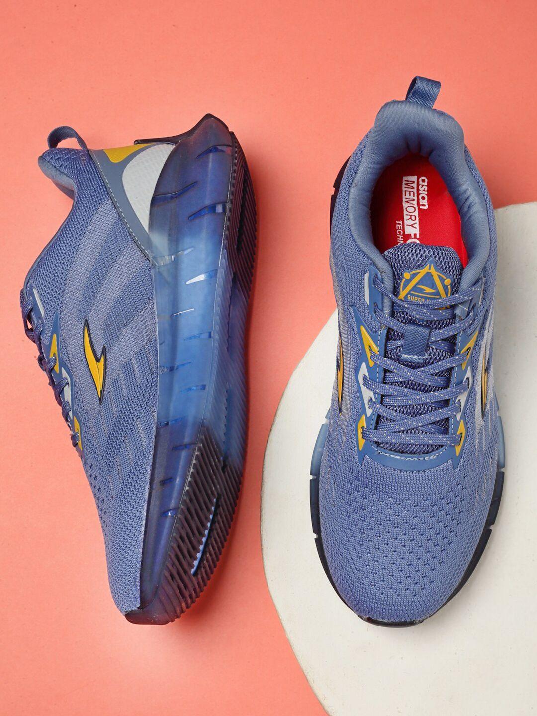 asian men blue mesh chrome-01 non-marking running shoes