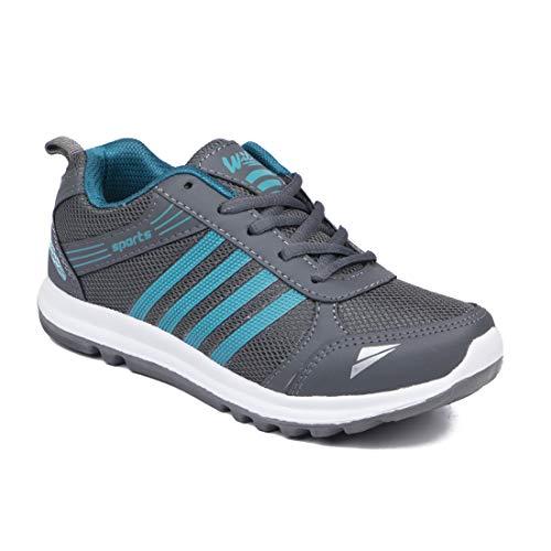 asian original wonder-13 boy's grey, firozi sports walking, running, sports, casual shoes