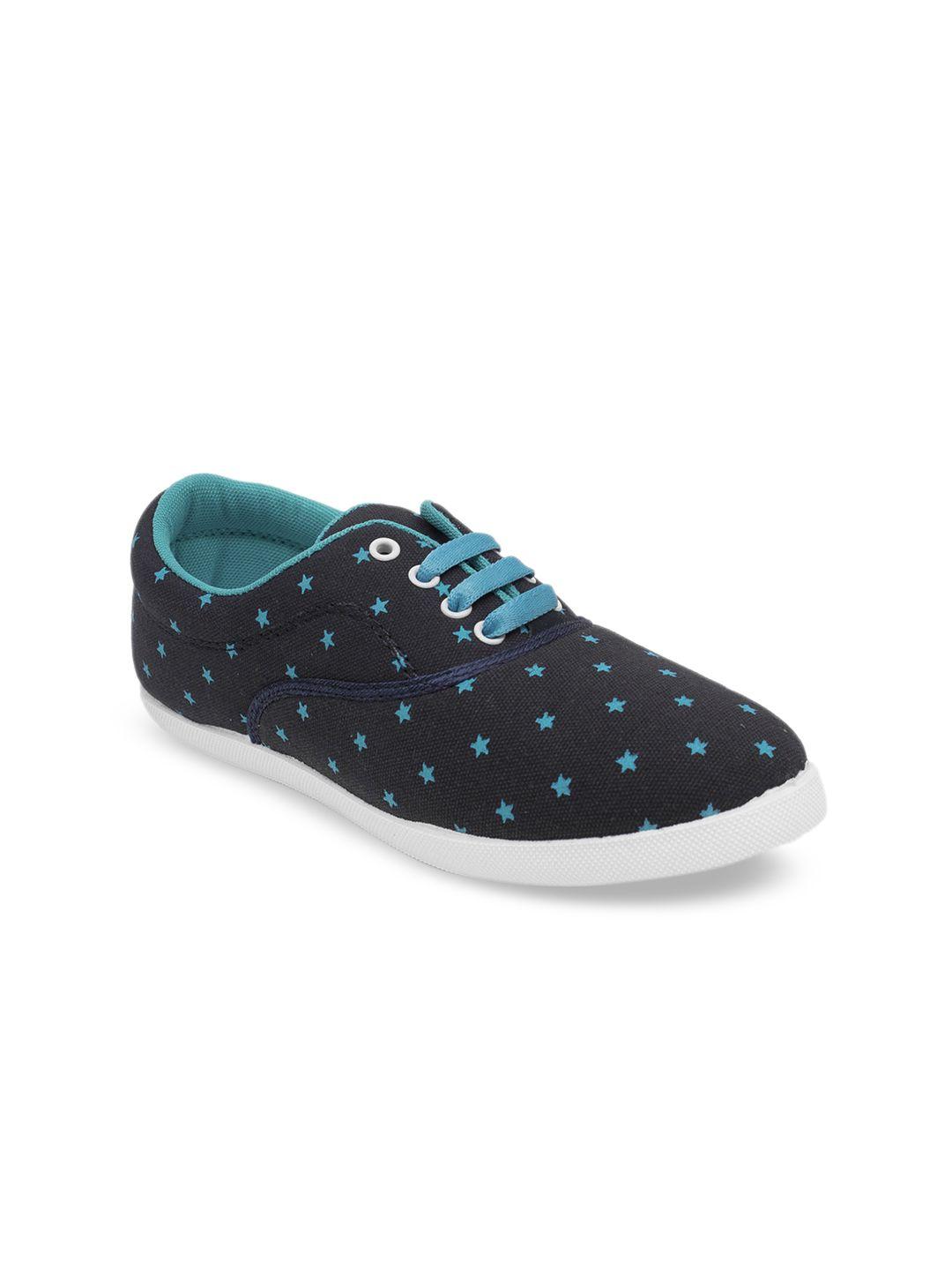 asian women navy blue sneakers