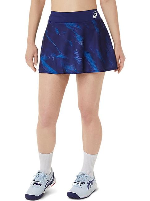 asics blue printed skirt