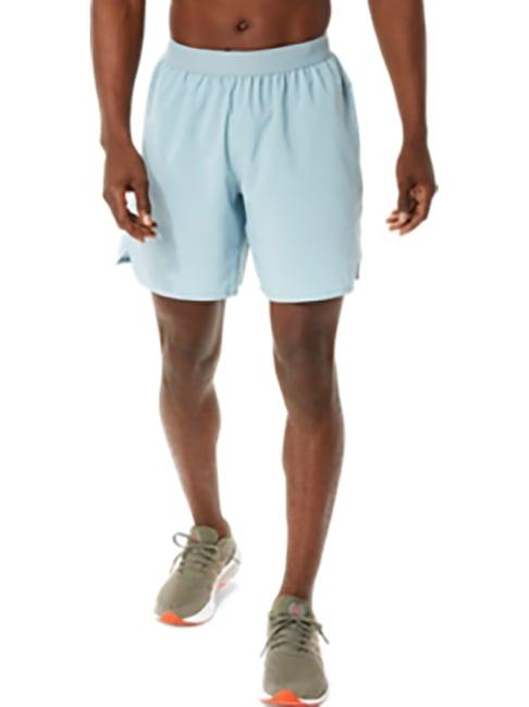 asics light blue regular fit shorts