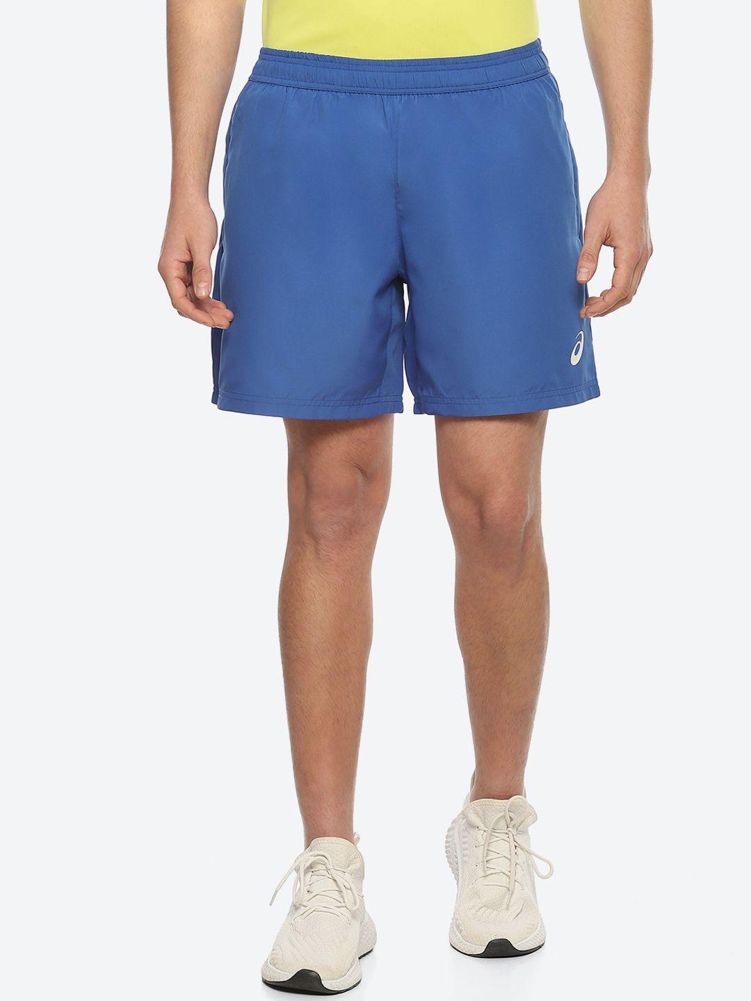 asics men mid-rise slim-fit shorts