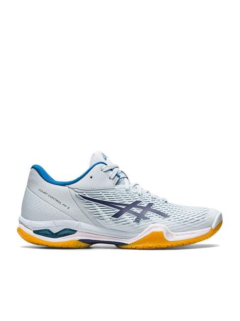 asics women's court control ff 3 off white training shoes