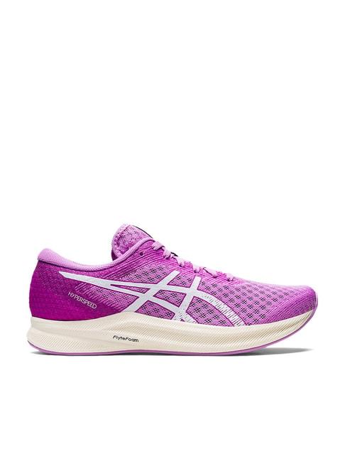 asics women's hyper speed 2 purple running shoes