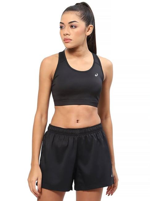 asics basic black sports bra