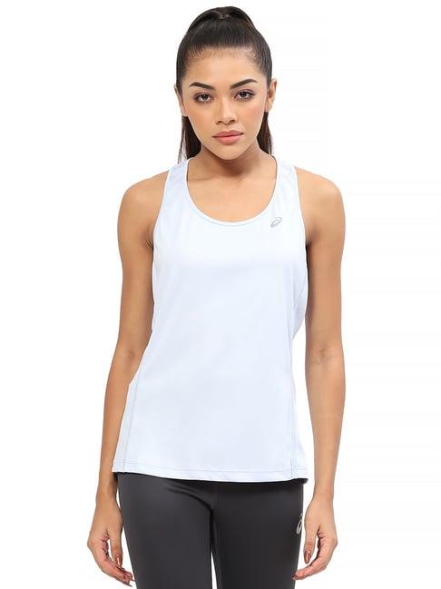 asics basic blue tank top