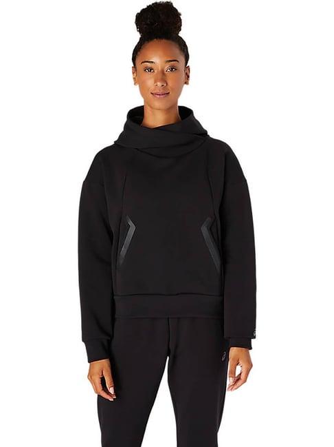 asics black regular fit sweatshirt