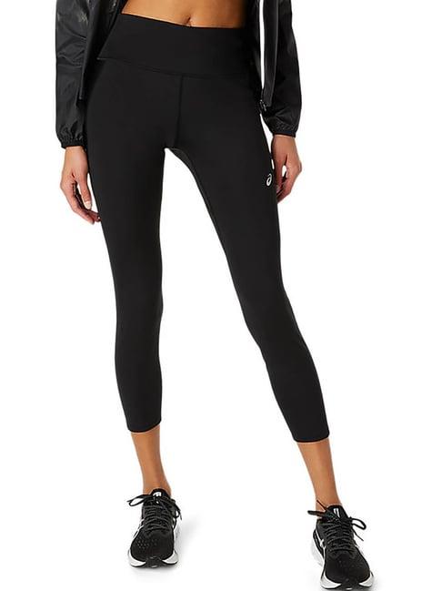 asics black regular fit tights