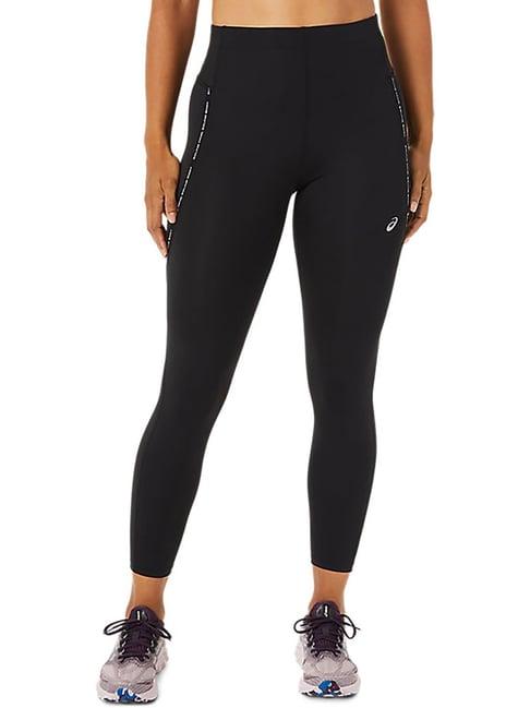 asics black regular fit tights