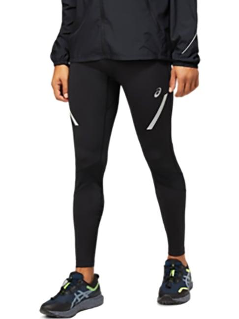 asics black regular fit tights