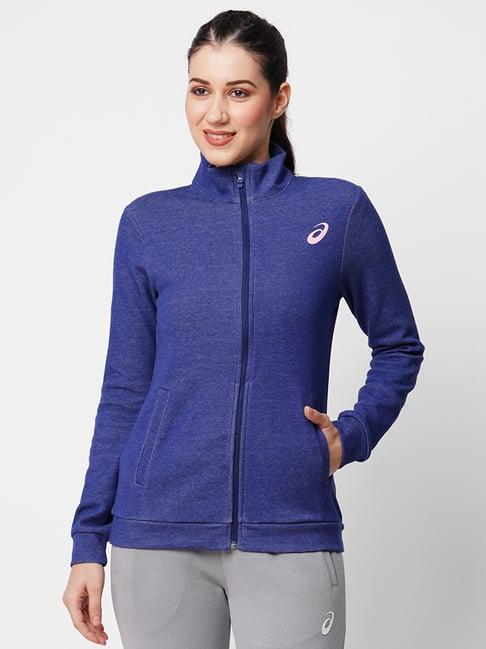 asics blue sports jacket