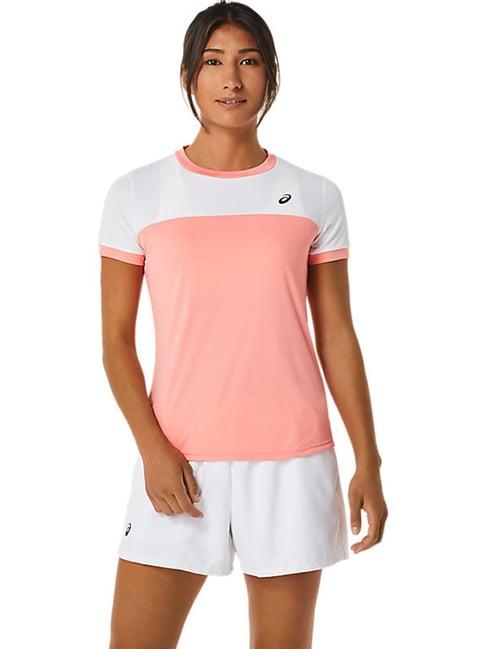 asics court ss peach t-shirt