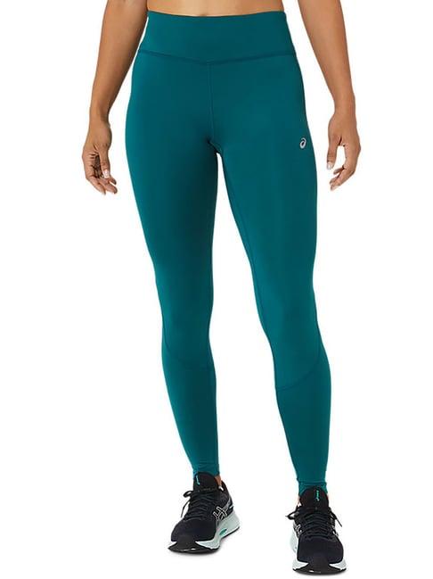 asics green mid rise tights