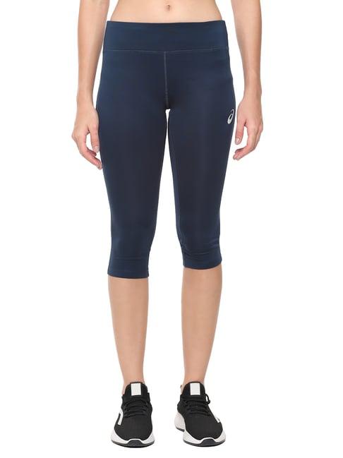 asics knee french blue capri tights