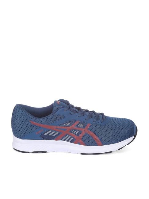 asics men's fuzor b blue casual sneakers