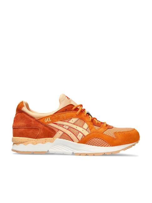 asics men's gel-lyte v brown casual sneakers