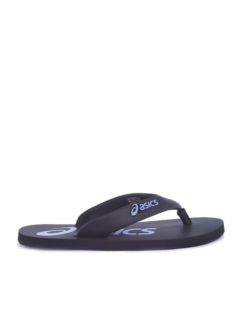 asics men's zorian bm core black flip flops