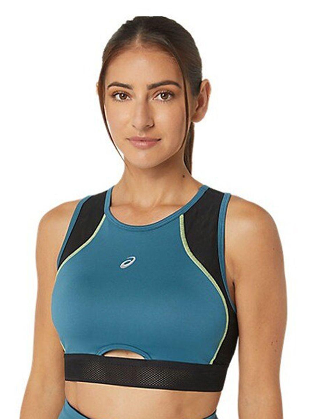 asics mesh panel training non-padded workout bra