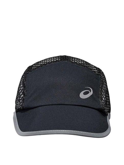asics mesh performance black large baseball cap