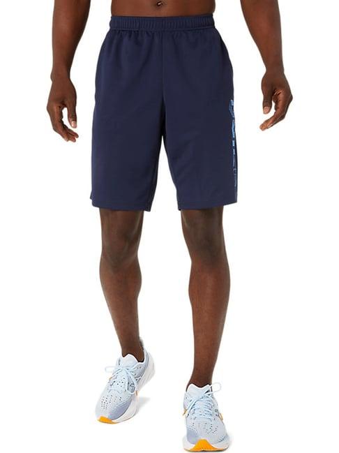 asics midnight regular fit printed sports shorts