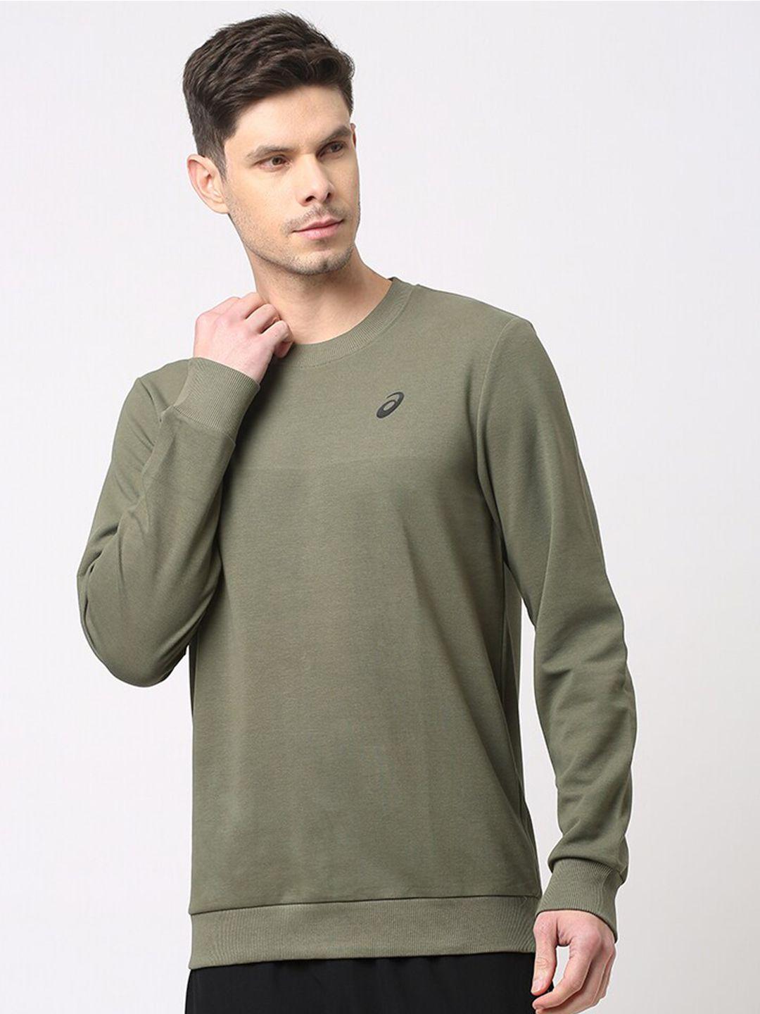 asics one point round neck sweatshirt