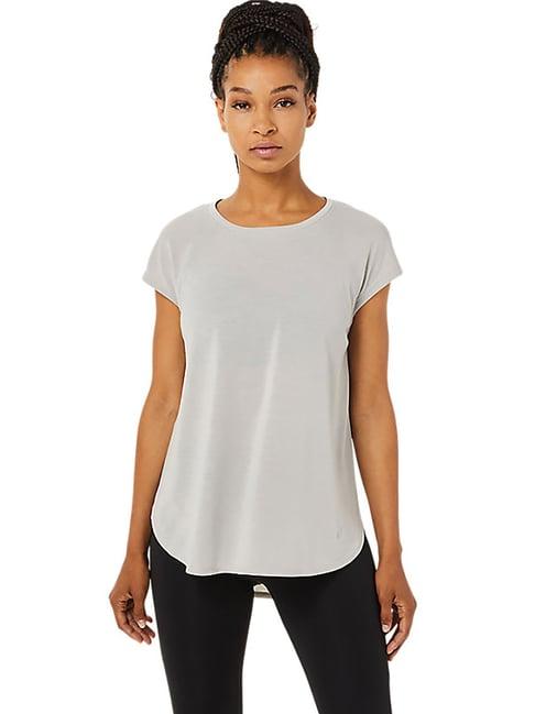 asics oyster grey regular fit t-shirt