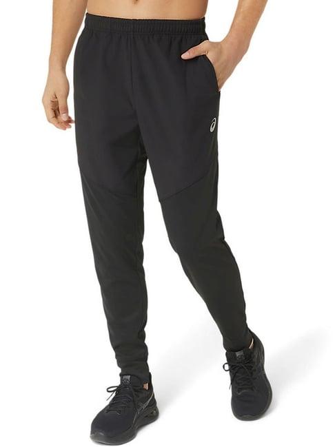 asics performance black regular fit printed sports joggers