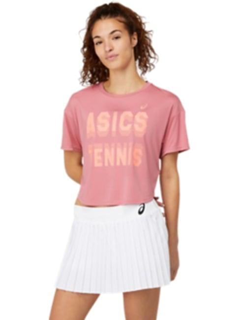 asics pink half sleeve t-shirt