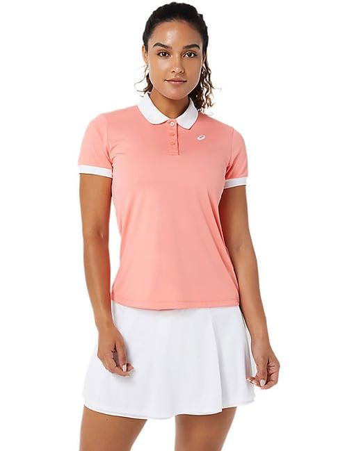 asics pink regular fit t-shirt