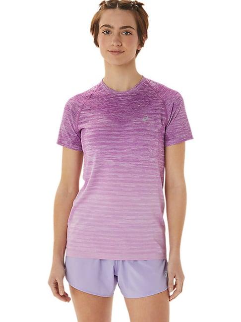 asics purple regular fit t-shirt