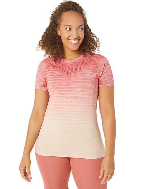 asics seamless ss orange t-shirt