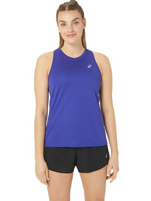 asics silver purple tank top