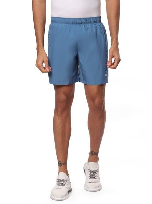 asics sky blue regular fit shorts