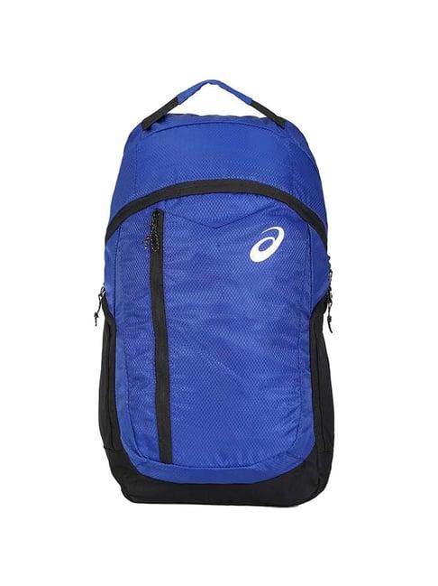 asics spiral logo 35 ltrs asics blue medium backpack