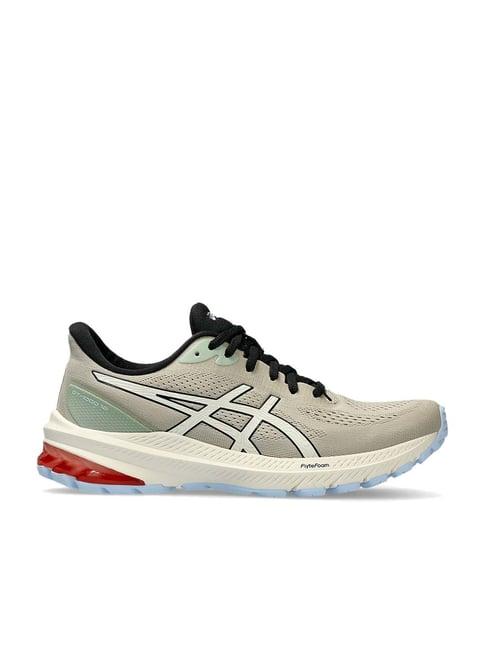 asics women's gt-1000 12 tr cream running shoes