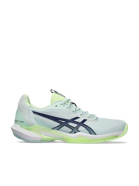 asics women's solution speed ff 3 pale mint tennis shoes