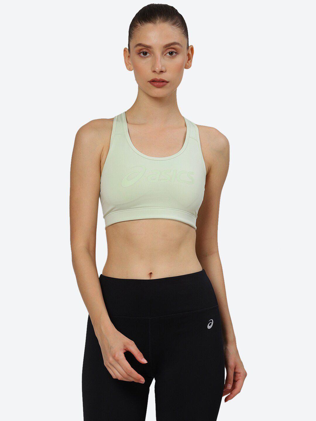 asics women green asics padded bra