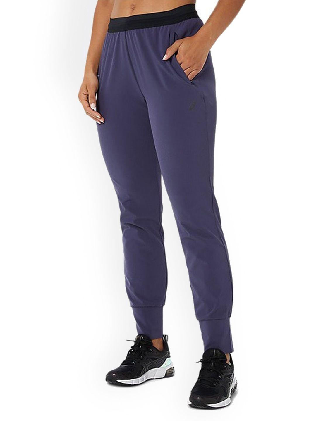 asics women stretch woven mid-rise joggers