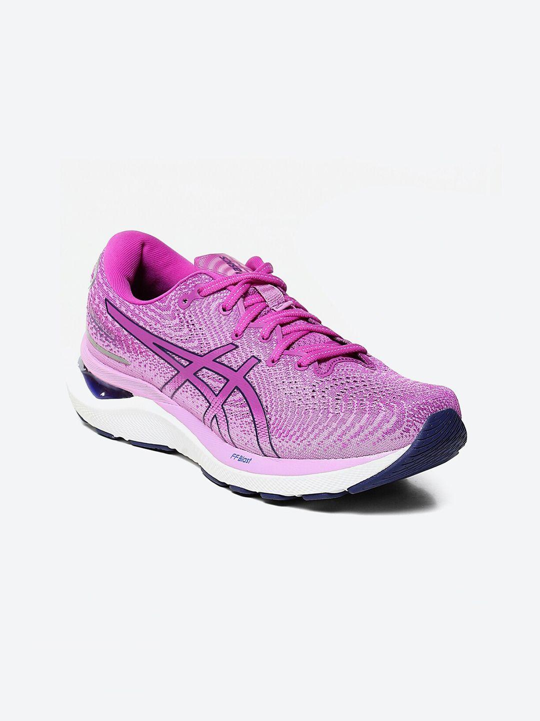 asics women violet gel-cumulus 24 sports shoes