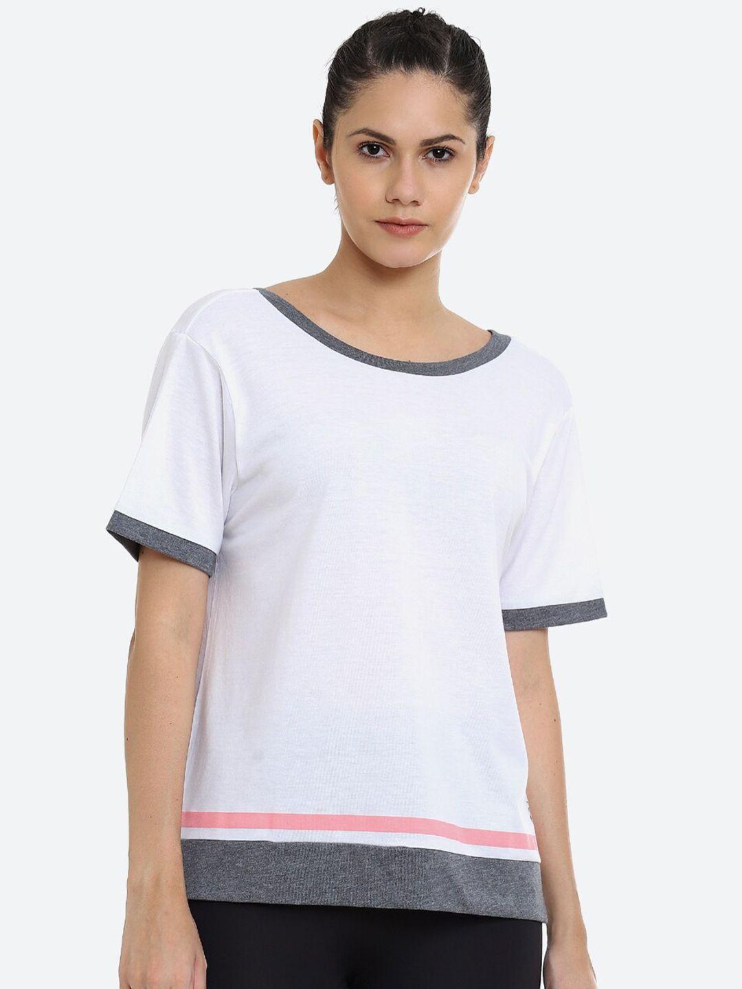 asics women w colourblocked ss training t-shirt