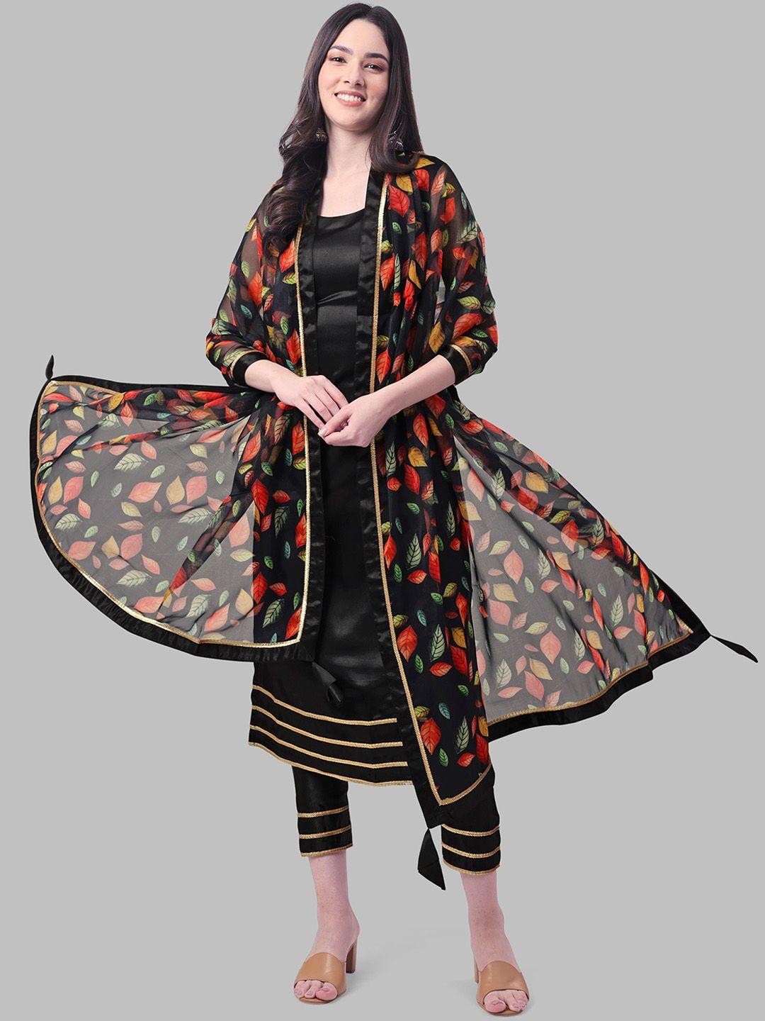 aspora round neck sleeveless kurta with trousers & dupatta