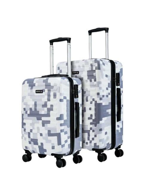 assembly camo printed trolley bag pack of 2 - 20 inch & 24 inch