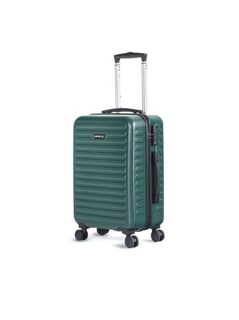 assembly green textured cabin trolley bag - 20 inch