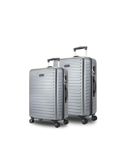 assembly grey large hard cabin trolley pack of 2