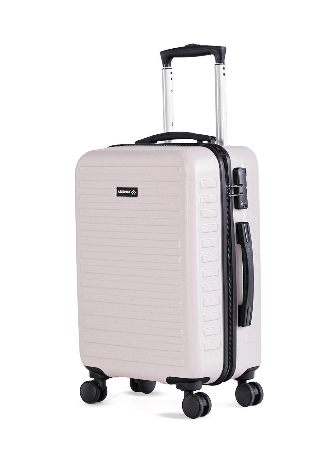 assembly textured 360 degree rotation hard cabin-sized trolley bag 42l