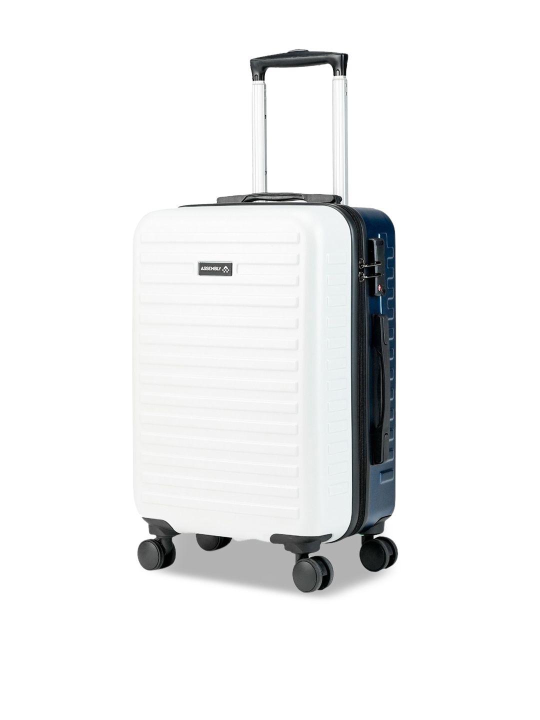 assembly textured 360 degree rotation hard cabin-sized trolley bag 42l